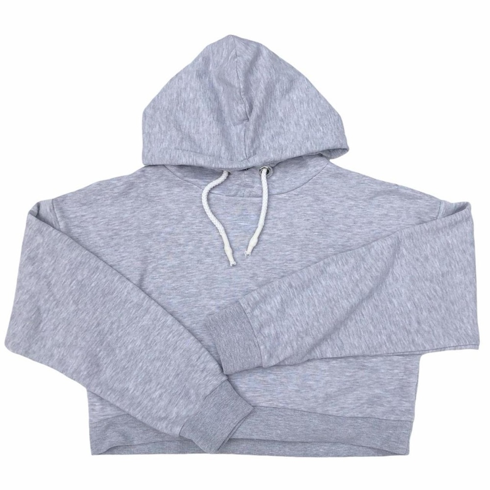 Primark Grey Cropped Hoodie